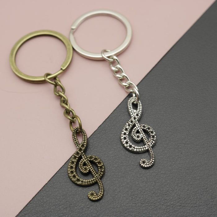 Metal Musical Note Keychain Bag Charm – Antique Copper