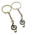 Metal Musical Note Keychain Bag Charm – Antique Copper view 5