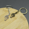 Metal Musical Note Keychain Bag Charm – Antique Copper view 4