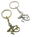Metal Eye Pendant Keychain Bag Charm Gift view 5