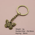Metal Butterfly Keychain Bag Charm (4949) view 2