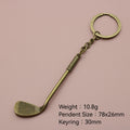Zinc Alloy Golf Club Keychain For Sports Car Key Ring view 2