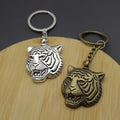 Metal Tiger Head Keychain For Bag Charm Gift view 4