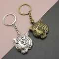 Metal Tiger Head Keychain For Bag Charm Gift view 1