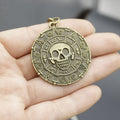 Zinc Alloy Minimal Skull Plate Keychain Bag Charm Gift view 3
