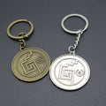 Zinc Alloy Minimal Skull Plate Keychain Bag Charm Gift view 4