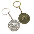 Zinc Alloy Minimal Skull Plate Keychain Bag Charm Gift view 5