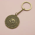 Zinc Alloy Minimal Skull Plate Keychain Bag Charm Gift view 6