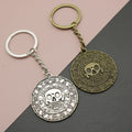 Zinc Alloy Minimal Skull Plate Keychain Bag Charm Gift view 1