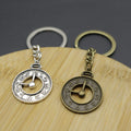 Zinc Alloy Simple Clock Keychain For Bag Charm Gift view 3
