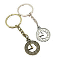 Zinc Alloy Simple Clock Keychain For Bag Charm Gift view 5