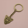 Zinc Alloy Leopard Head Keychain Bag Charm Gift view 6