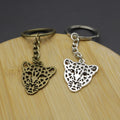 Zinc Alloy Leopard Head Keychain Bag Charm Gift view 3