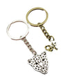 Zinc Alloy Leopard Head Keychain Bag Charm Gift view 5