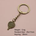Metal Simple Hot Air Balloon Keychain Bag Charm Gift view 2