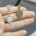 Metal Simple Hot Air Balloon Keychain Bag Charm Gift view 3