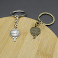 Metal Simple Hot Air Balloon Keychain Bag Charm Gift view 4