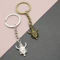 Zinc Alloy Minimal Horned Figure Keychain Bag Charm Gift view 1