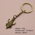 Zinc Alloy Minimal Horned Figure Keychain Bag Charm Gift view 2