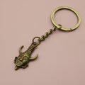 Zinc Alloy Minimal Horned Figure Keychain Bag Charm Gift view 6