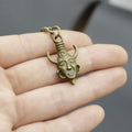 Zinc Alloy Minimal Horned Figure Keychain Bag Charm Gift view 4