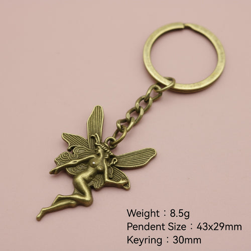 Zinc Alloy Simple Angel Keychain Bag Charm Gift