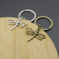 Metal Minimalist Dragonfly Keychain Bag Charm Gift view 4