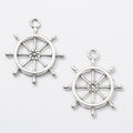 Zinc Alloy Ship Wheel Charm Pendant No.308751 for DIY Necklace Bracelet Jewelry Making view 4