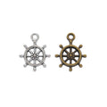 Zinc Alloy Ship Wheel Charm Pendant No.500062 for DIY Necklace Bracelet Jewelry Making view 4