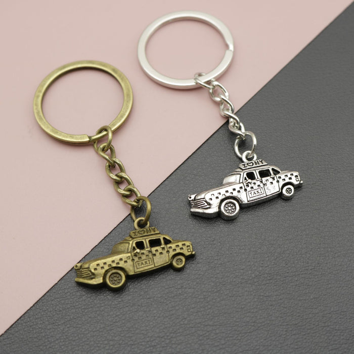 Metal Minimalist Car Pendant Keychain Auto Key Ring Gift