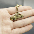 Metal Minimalist Car Pendant Keychain Auto Key Ring Gift view 4