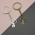 Metal Minimalist Scissors Keychain Bag Charm Gift view 1