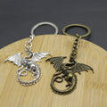 Zinc Alloy Flying Dragon Keychain Bag Charm Gift – Antique Copper view 3