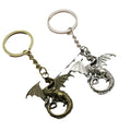 Zinc Alloy Flying Dragon Keychain Bag Charm Gift – Antique Copper view 5