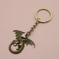 Zinc Alloy Flying Dragon Keychain Bag Charm Gift – Antique Copper view 6