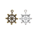 Zinc Alloy Ship Wheel Charm Pendant No.457975 for DIY Necklace Bracelet Jewelry Making view 4
