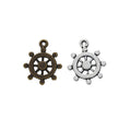 Zinc Alloy Ship Wheel Charm Pendant for DIY Necklace Bracelet Jewelry Making view 4