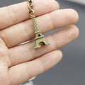 Metal Minimalist Tower Keychain Bag Charm Gift Decor view 3