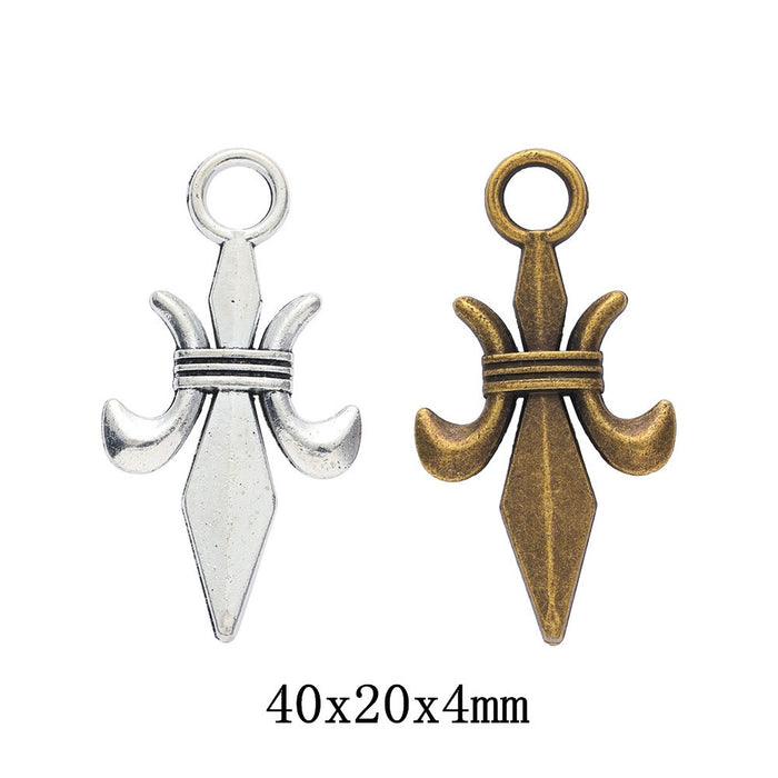 Zinc Alloy Anchor Charm Pendant No.409841 for DIY Necklace Bracelet Jewelry Making
