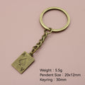 Zinc Alloy Simple Poker Card Keychain Bag Charm Gift Accessory view 2