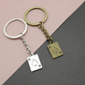 Zinc Alloy Simple Poker Card Keychain Bag Charm Gift Accessory view 1