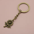 Zinc Alloy Simple Daisy Flower Keychain Bag Charm Gift view 6