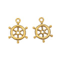Zinc Alloy Ship Wheel Charm Pendant No.198373 for DIY Necklace Bracelet Jewelry Making view 5