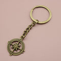 Metal Minimalist Compass Keychain For Bag Charm Gift view 6