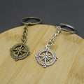 Metal Minimalist Compass Keychain For Bag Charm Gift view 4