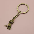 Metal Owl Keychain Bag Charm (7697) view 6