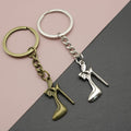 Zinc Alloy High Heel Shoe Keychain For Bag Charm view 1