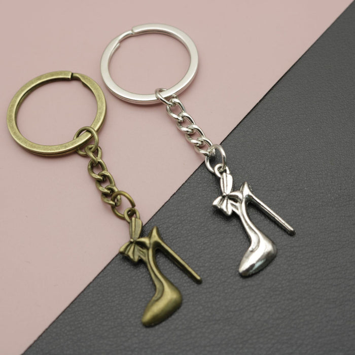 Zinc Alloy High Heel Shoe Keychain For Bag Charm