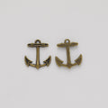 Zinc Alloy Ship Wheel Anchor Charm Pendant No.048789 for DIY Necklace Bracelet Jewelry Making view 3