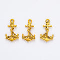 Zinc Alloy Ship Wheel Anchor Charm Pendant for DIY Necklace Bracelet Jewelry Making view 4